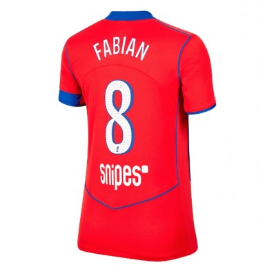 Ženski Nogometni dresi Paris Saint-Germain Fabian Ruiz #8 Tretji 2025-26 Kratek Rokav Ženski Nogometni dresi Paris Saint-Germain Fabian Ruiz #8 Tretji 2025-26 Kratek Rokav
